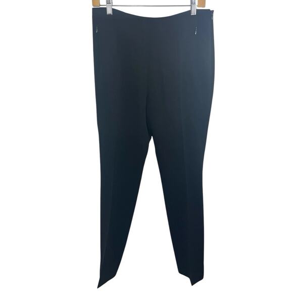 Akris Black Women's Pants 8 Wool High Rise Career Quiet Luxury Trousers Work - Picture 1 of 12